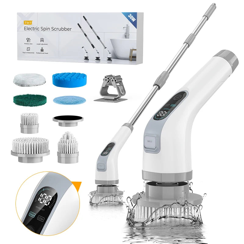 Spin&Shine™ 7-in-1 Cordless Power Scrubber