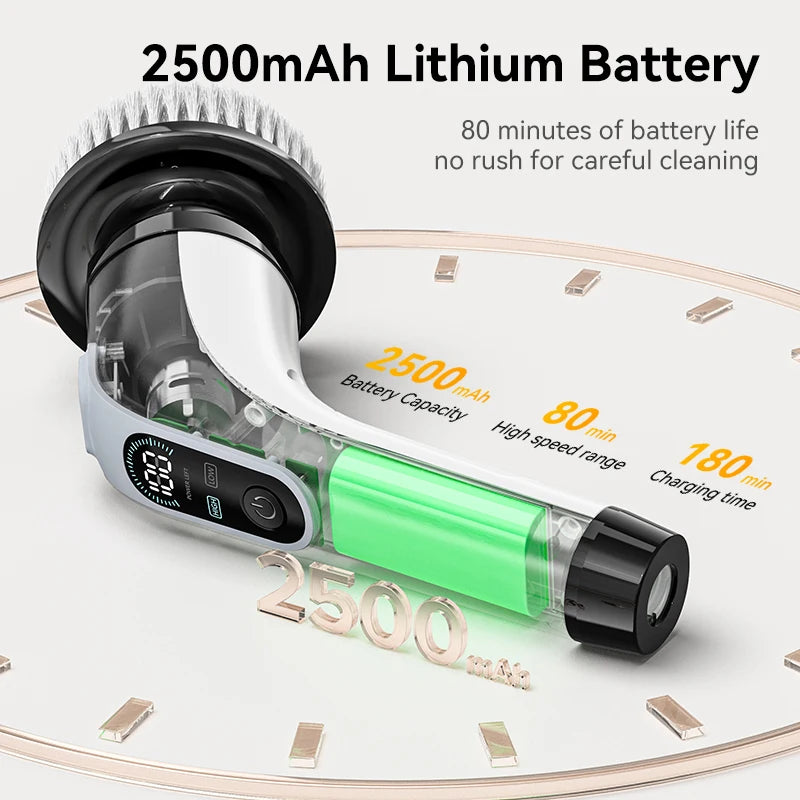 Spin&Shine™ 7-in-1 Cordless Power Scrubber