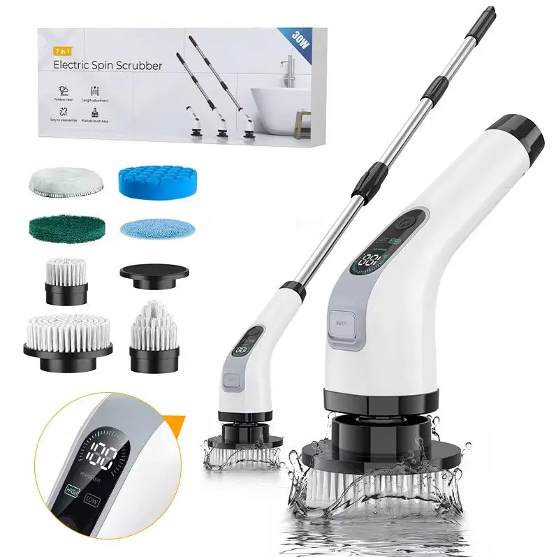 Spin&Shine™ 7-in-1 Cordless Power Scrubber