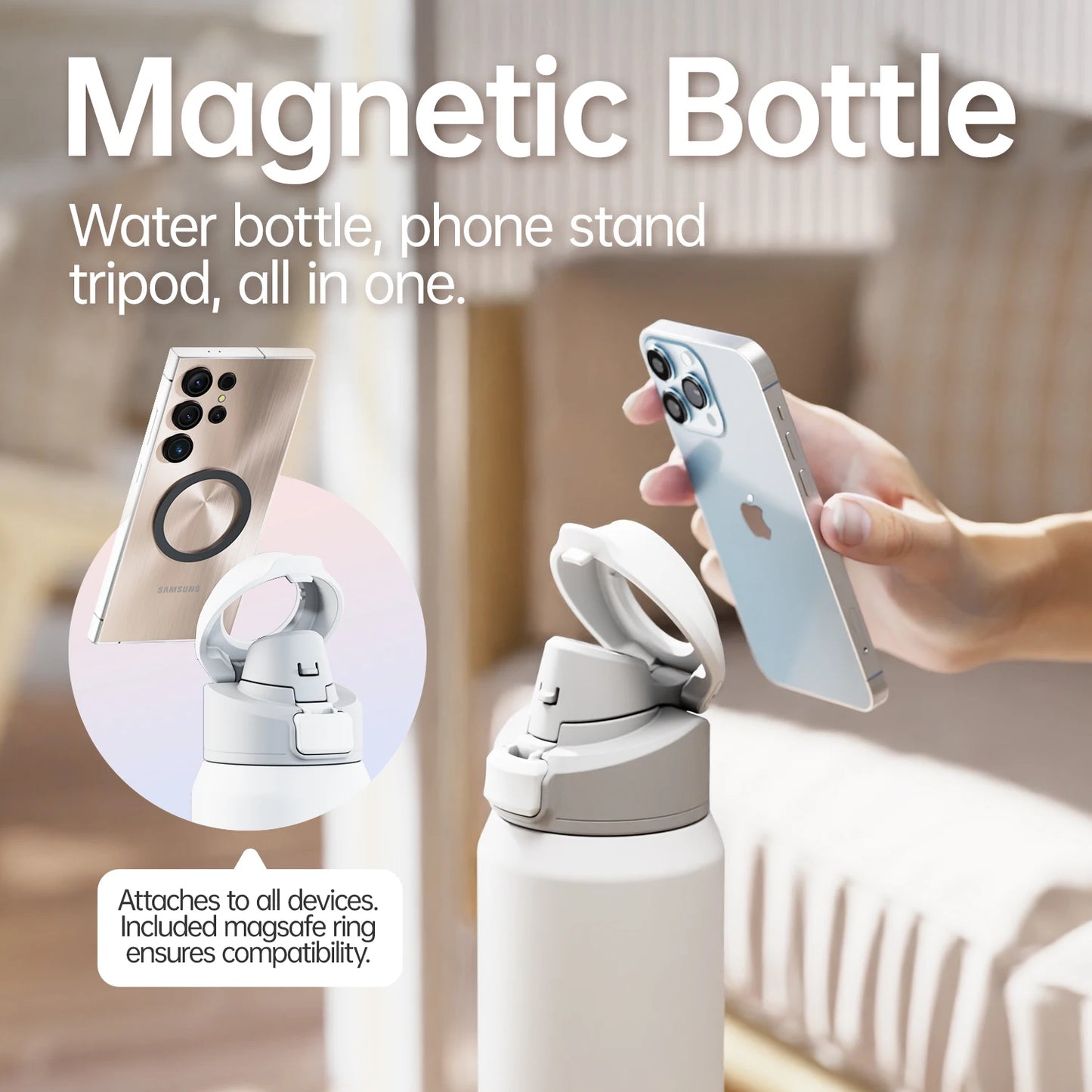 Hydration Meets Innovation – The Magnetic Lid Water Bottle You’ll Love