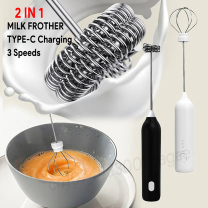FrothMate Pro™ – 2-in-1 Electric Frother & Mixer