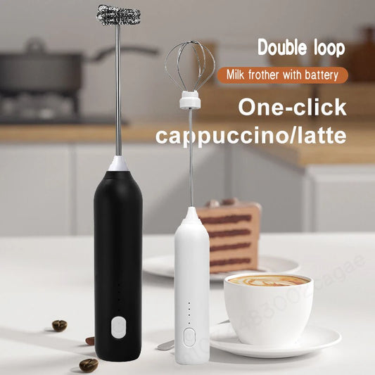 FrothMate Pro™ – 2-in-1 Electric Frother & Mixer