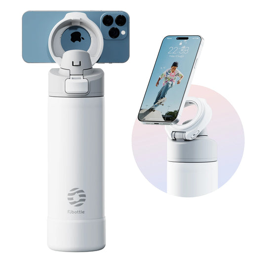 Stylish BPA-free water bottle with magnetic lid